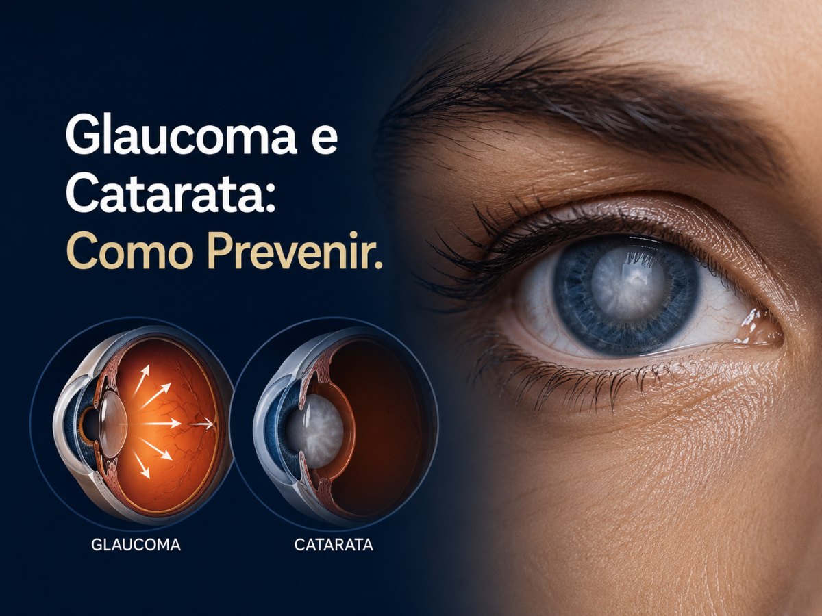 Capa do artigo Glaucoma e Catarata Como Prevenir - Óticas Carmo Umuarama