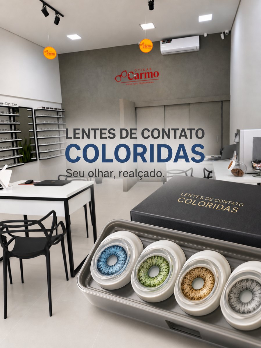 Capa do artigo Lentes de Contato Coloridas - Óticas Carmo Umuarama