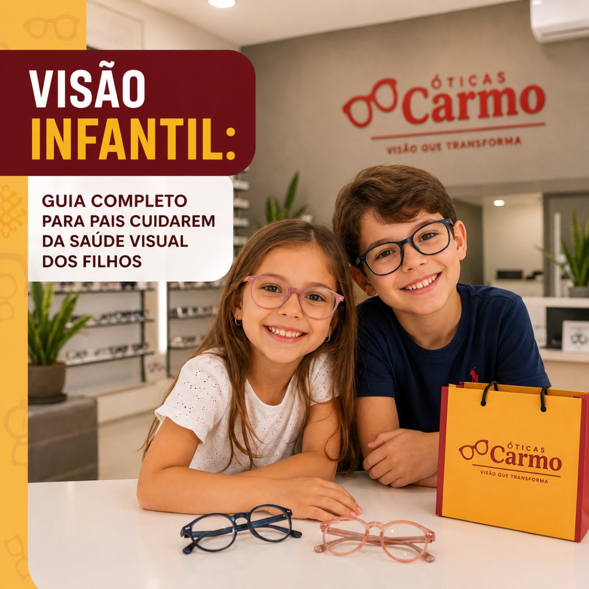 Capa do artigo Visão Infantil - Óticas Carmo Umuarama